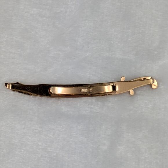 Vintage Swank Gold Tone Sword Tie Clip Sabre Design Men's Accessory 1950 Cutlass - Picture 2 of 5